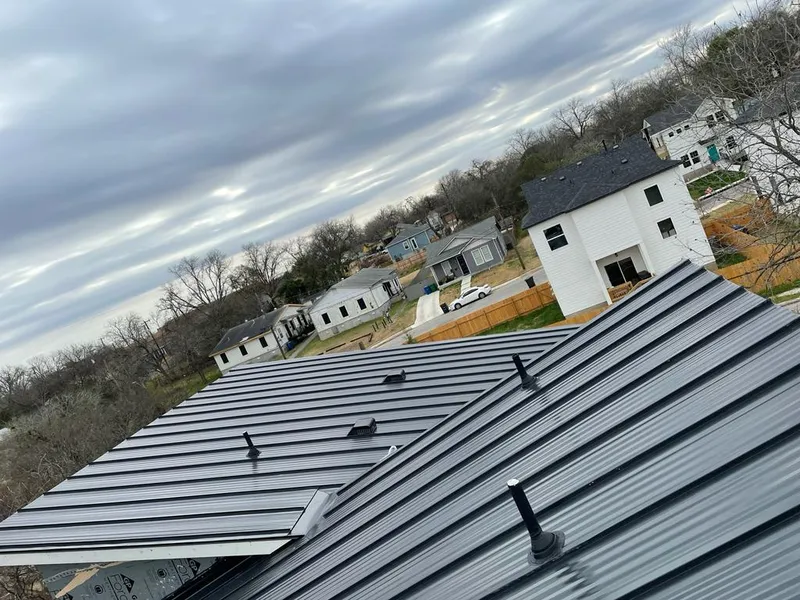 Standing seam metal roof panels with vents for Skylight Repair in Murray